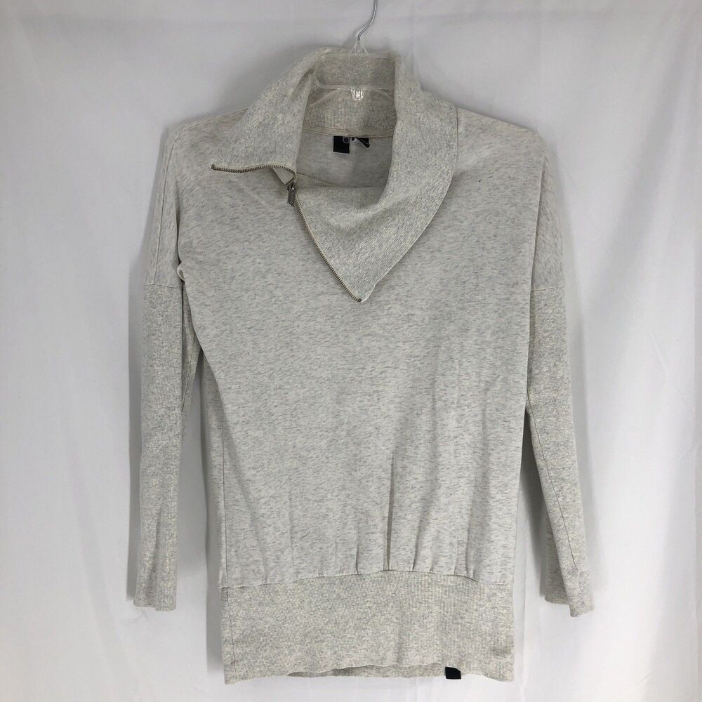 BENCH Sweatshirt Women Sz Small Cowl Zip Neck Pull-on Athleisure